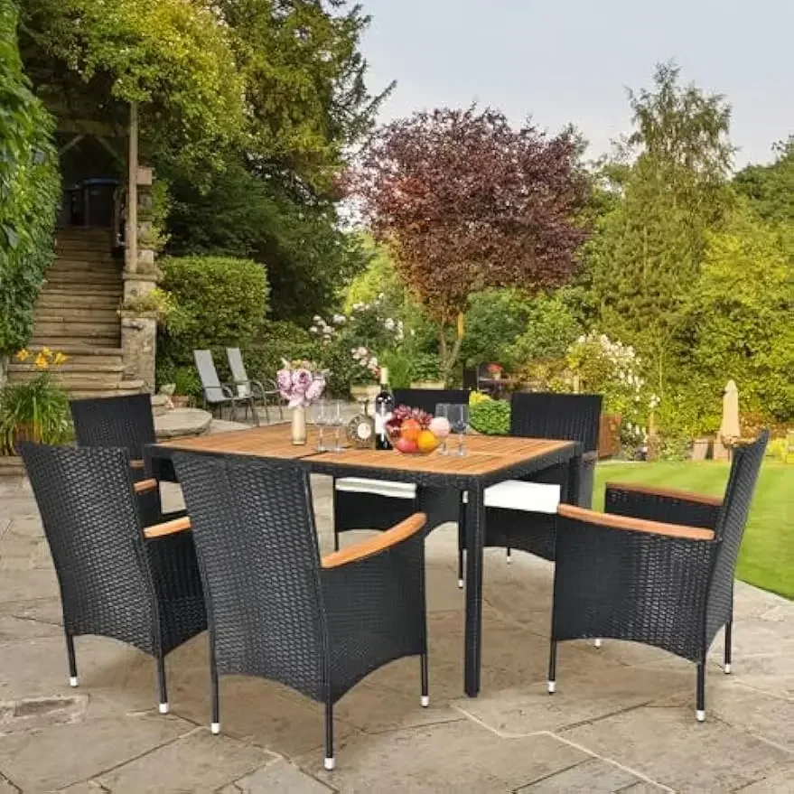 Hot sales7 Pieces Patio Dining - Outdoor Furniture Dining Set 리뷰 및 가격