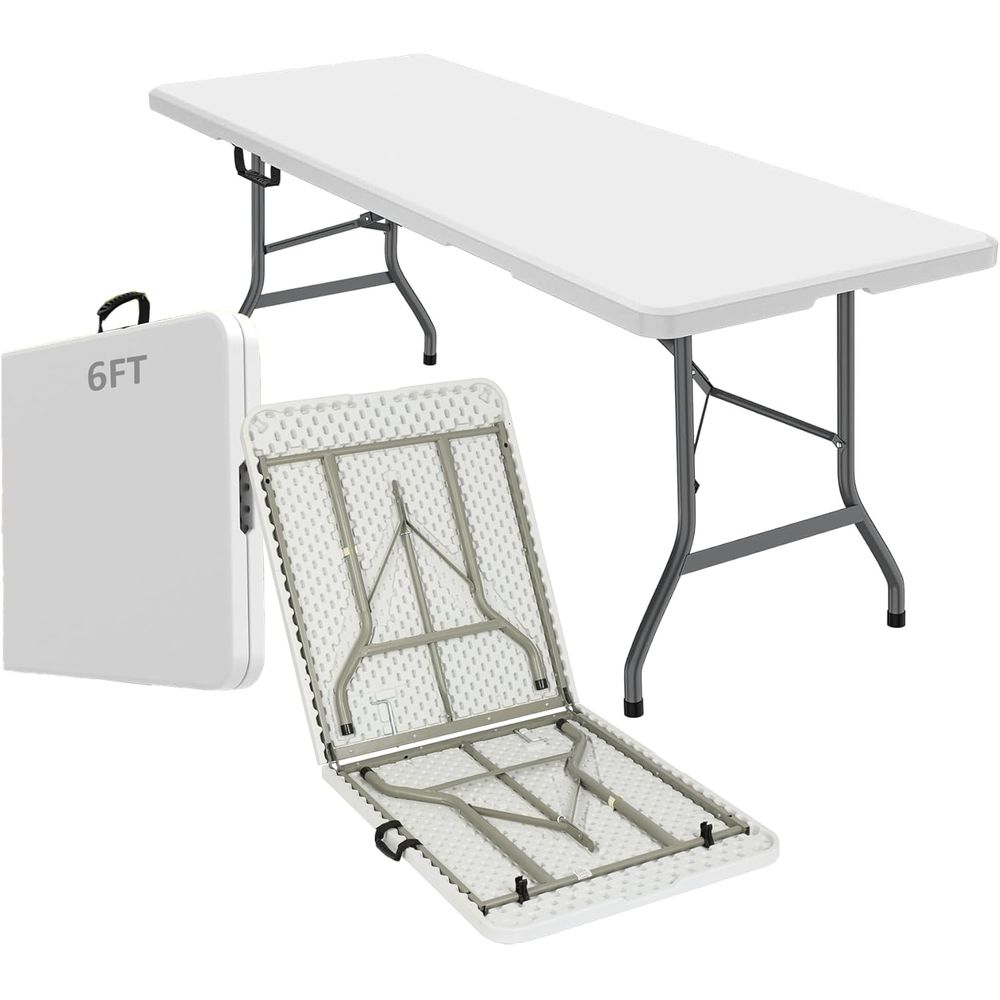 6ft Portable Folding Table, Wh - Outdoor Furniture Design 리뷰 및 가격