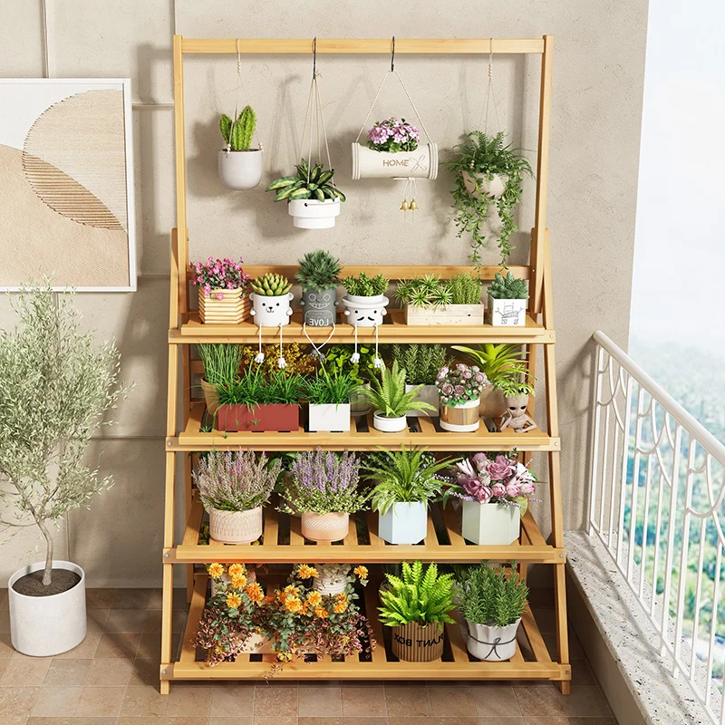 Solid Wood Flower Shelf Plant  - Outdoor Furniture Dining Set 리뷰 및 가격