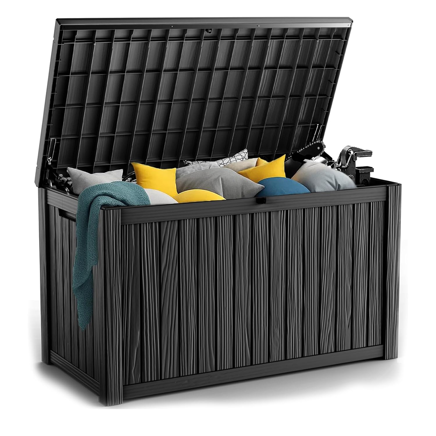 180Gal Lockable Resin Deck Box - Outdoor Furniture Dining Set 리뷰 및 가격