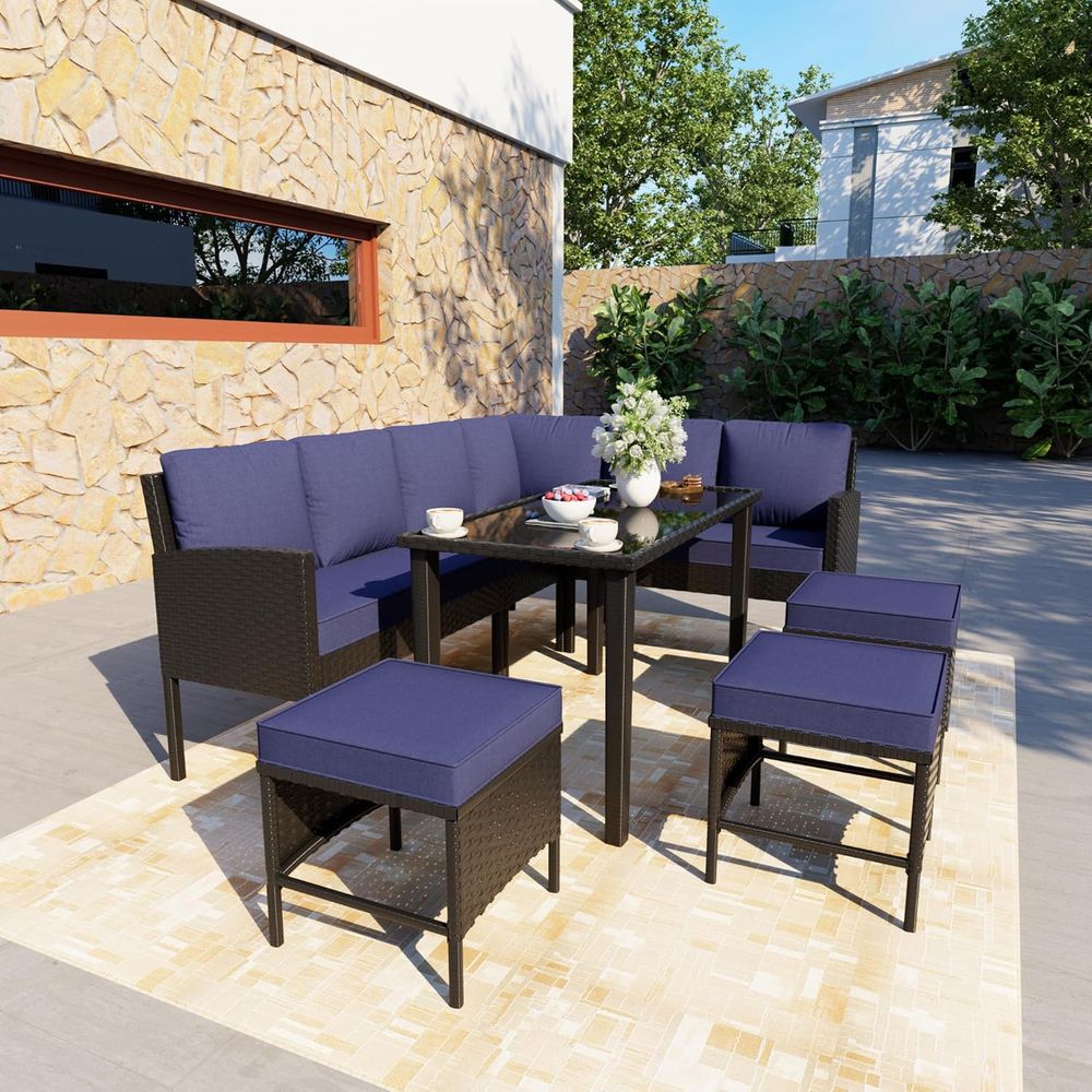 7-Piece Outdoor Patio Furnitur - Outdoor Furniture Dining Set 리뷰 및 가격