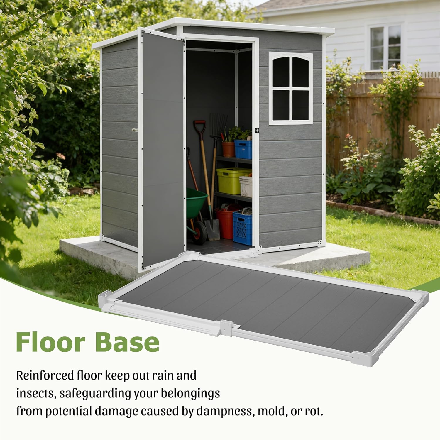 Resin Outdoor Storage Shed Kit - Outdoor Furniture For Patio 리뷰 및 가격