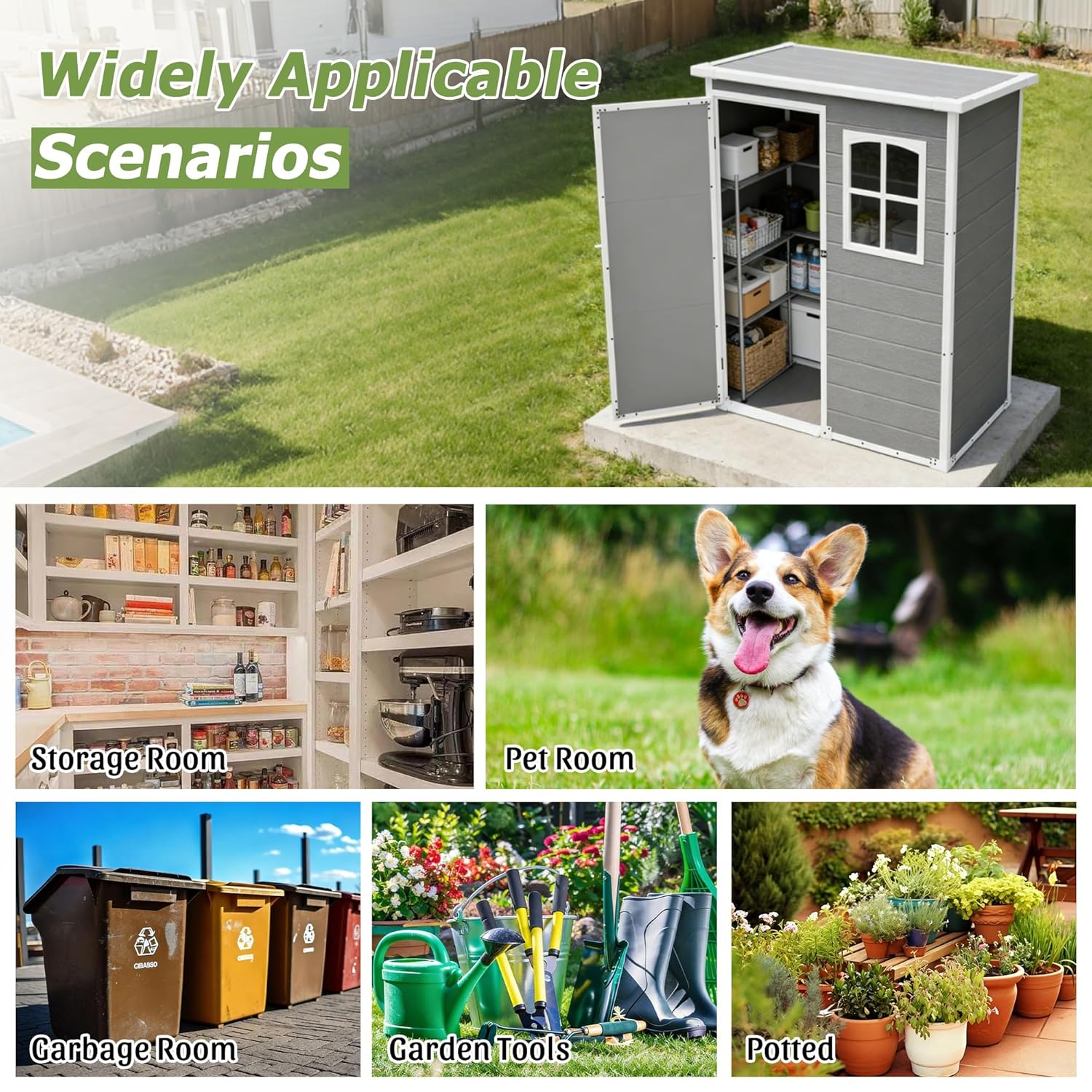 Resin Outdoor Storage Shed Kit - Outdoor Furniture For Patio 리뷰 및 가격