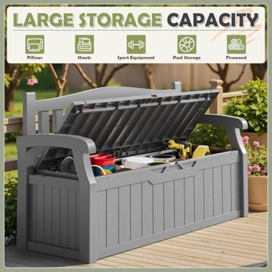 75 Gallon Outdoor Storage Benc - Outdoor Furniture Design 리뷰 및 가격