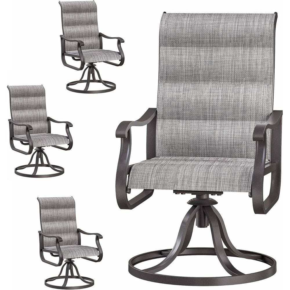 Patio Swivel Chairs Set o 4, O - Outdoor Furniture Dining Set 리뷰 및 가격