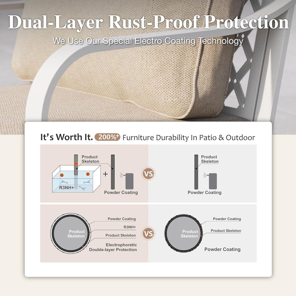 4-Piece Outdoor Patio Furnitur - Outdoor Furniture Loveseat 리뷰 및 가격