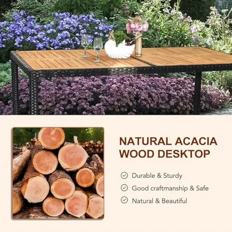 Hot sales7 Pieces Patio Dining - Outdoor Furniture Dining Set 리뷰 및 가격