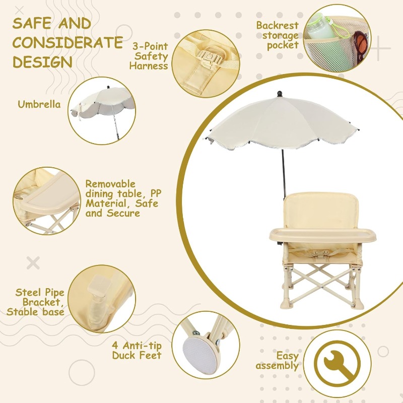 Baby Outdoor Beach Chair with  - Outdoor Furniture Dining Set 리뷰 및 가격