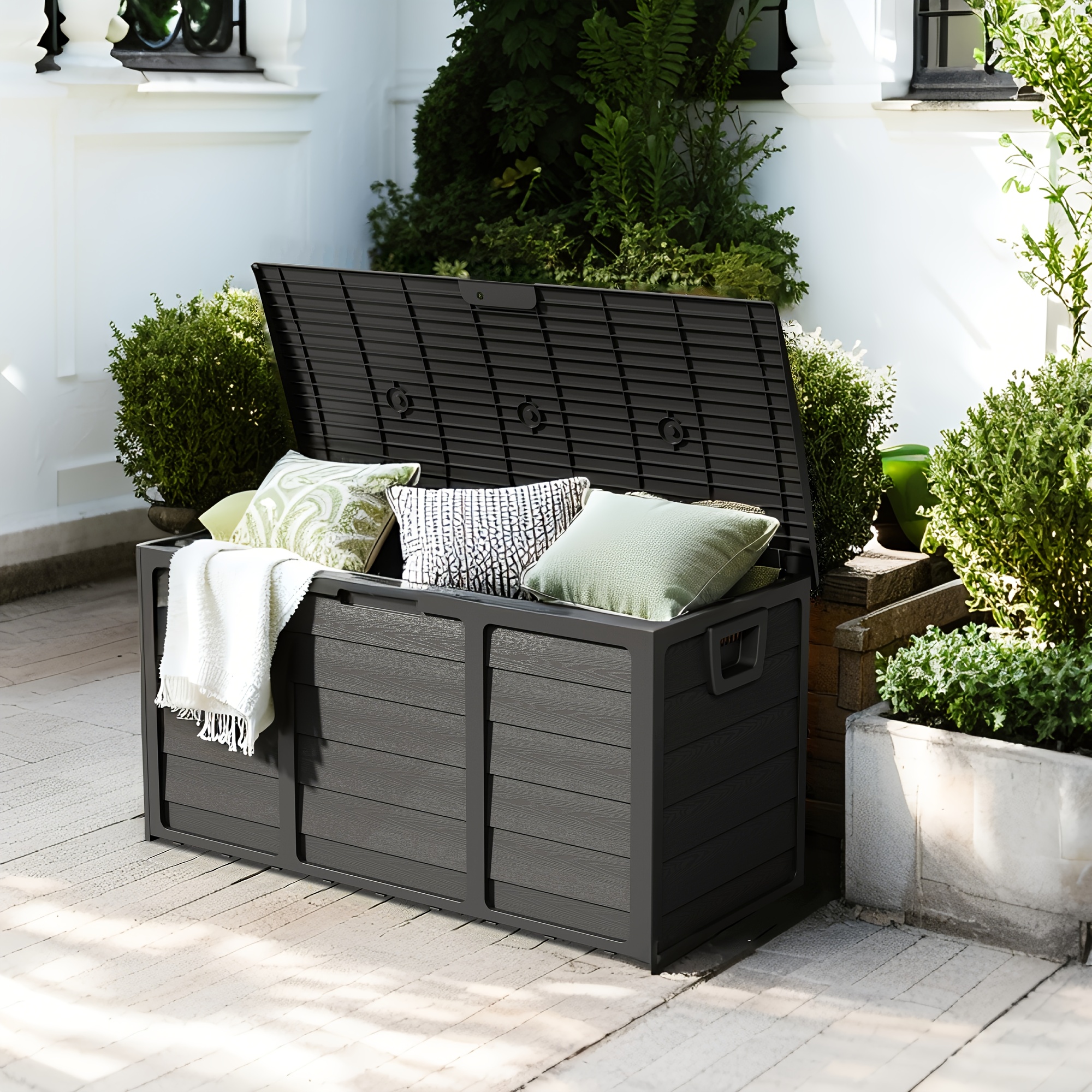 Weatherproof Resin Storage, 75 - Outdoor Furniture For Patio 리뷰 및 가격