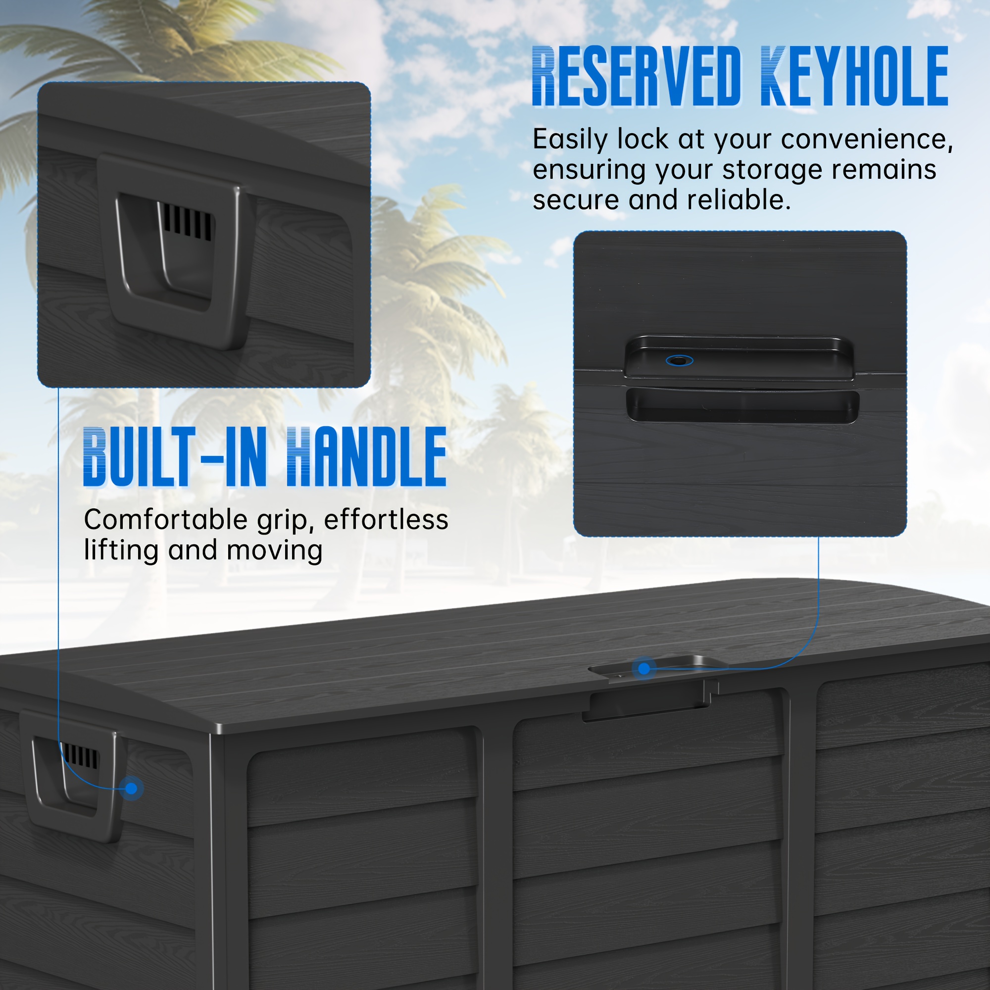 Weatherproof Resin Storage, 75 - Outdoor Furniture For Patio 리뷰 및 가격