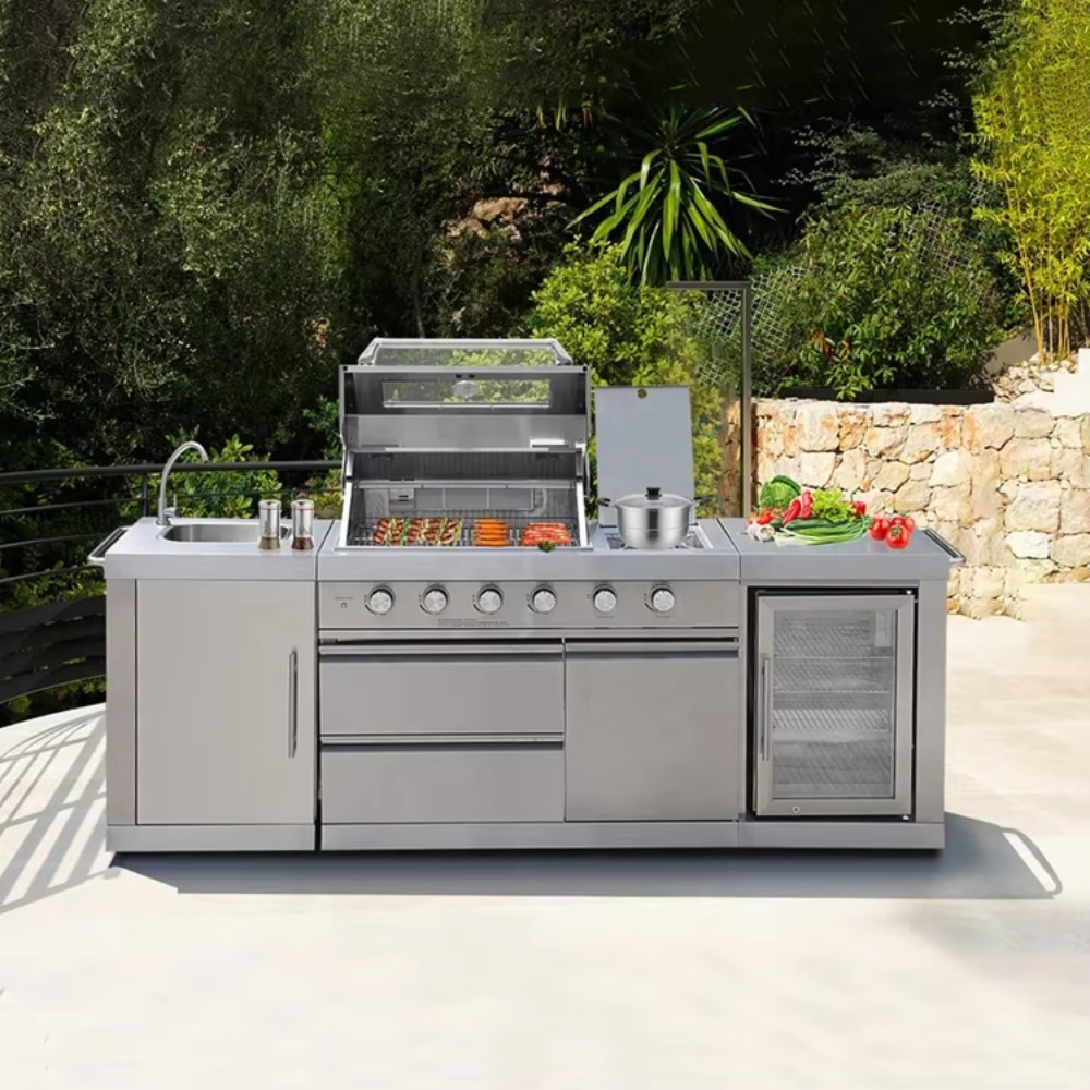 Outdoor Kitchen with Roof Cove - Outdoor Furniture Kitchener 리뷰 및 가격