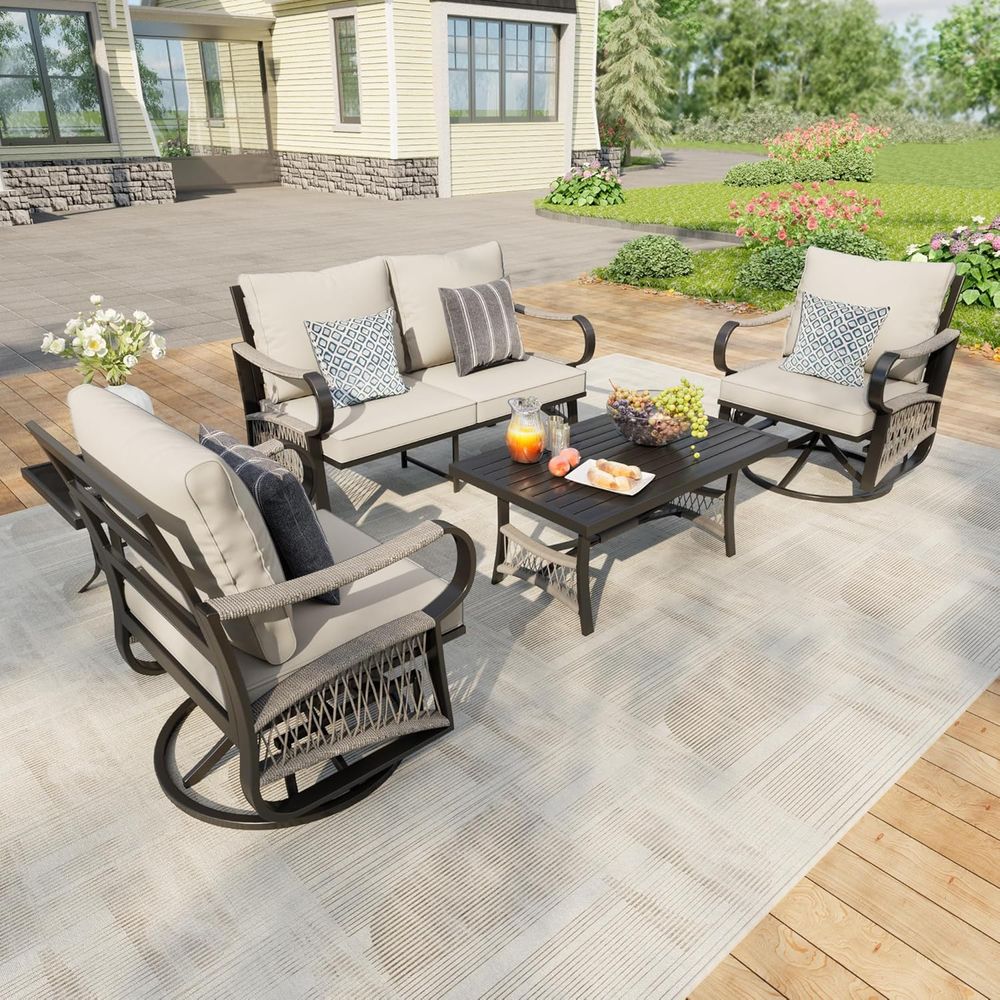 Outdoor Patio Furniture Set: 5 - Outdoor Furniture Loveseat 리뷰 및 가격
