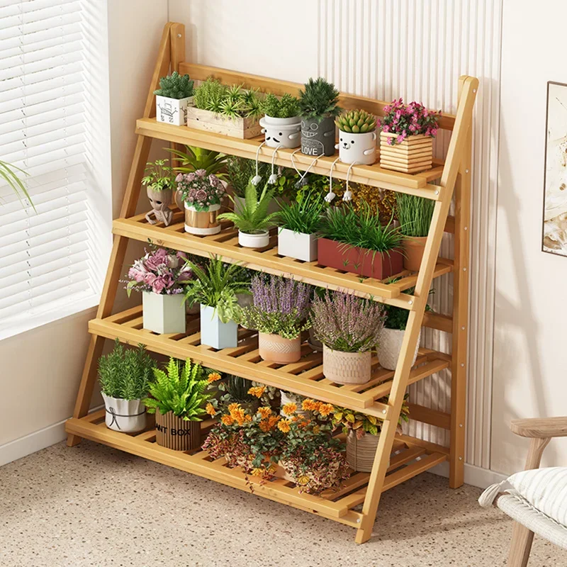 Solid Wood Flower Shelf Plant  - Outdoor Furniture Design 리뷰 및 가격