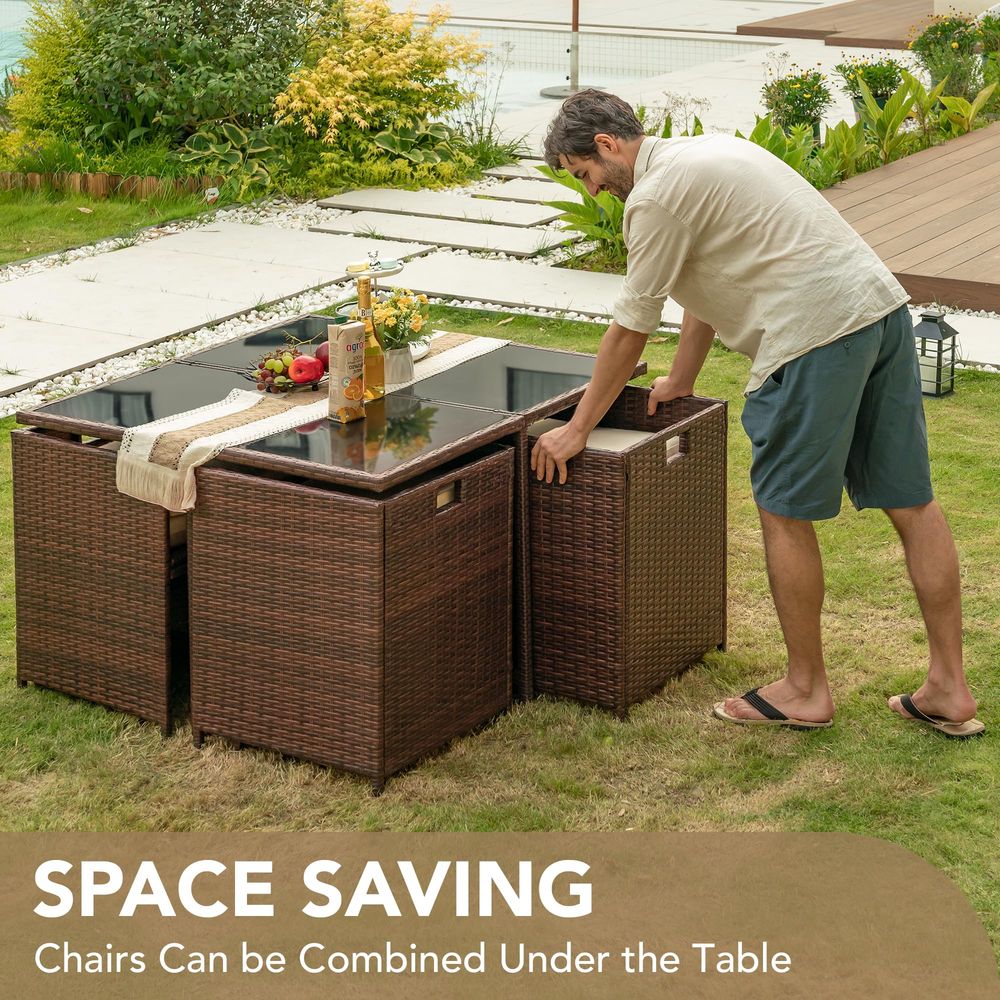 9 Pieces Patio Dining Sets Out - Outdoor Furniture Dining Set 리뷰 및 가격
