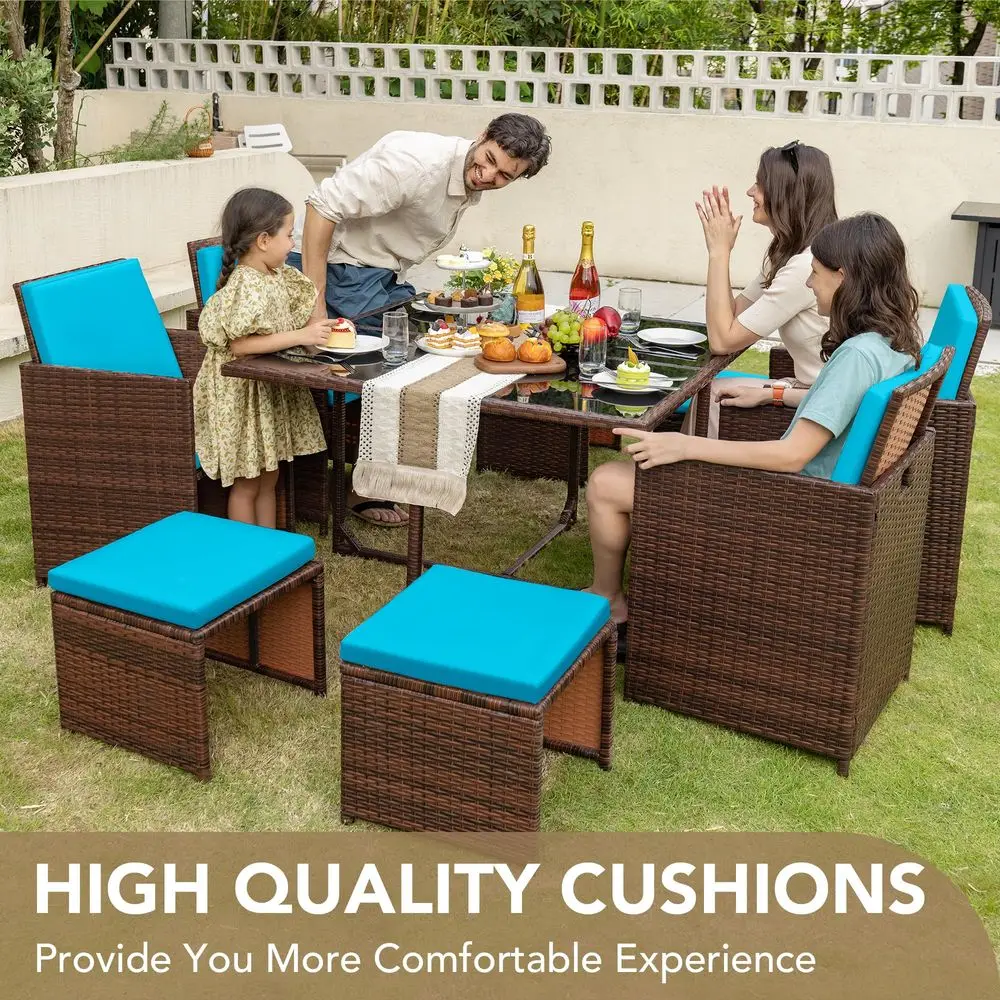 9 Pieces Patio Dining Sets Out - Outdoor Furniture Dining Set 리뷰 및 가격