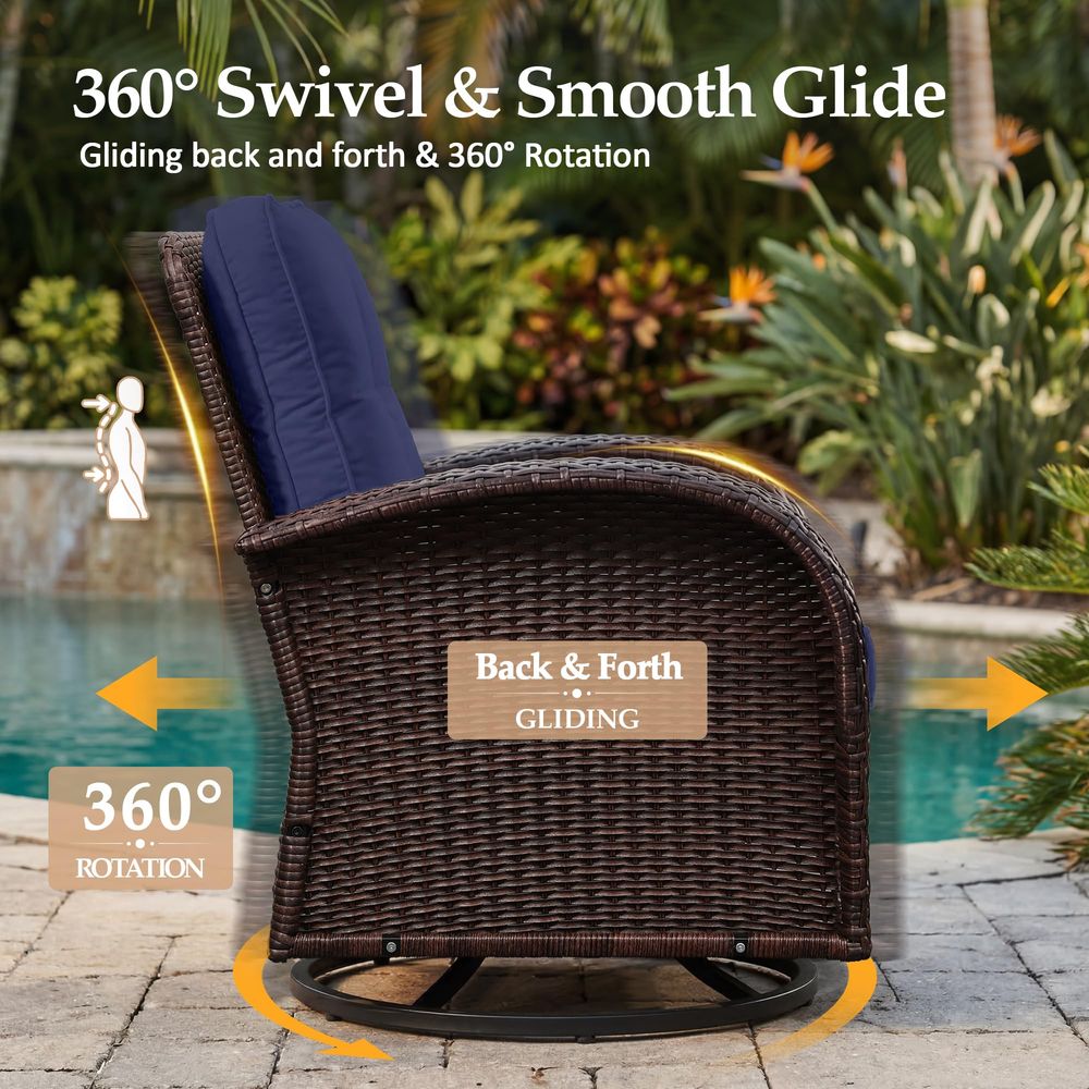 5 Pieces Patio Furniture Sets, - Outdoor Furniture Loveseat 리뷰 및 가격