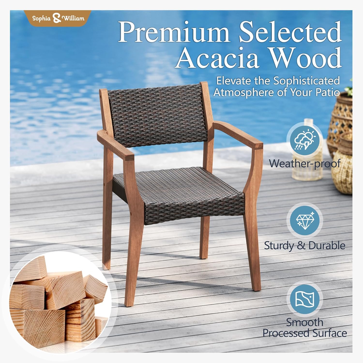 Patio Dining Chair Set of 2, O - Outdoor Furniture Dining Set 리뷰 및 가격