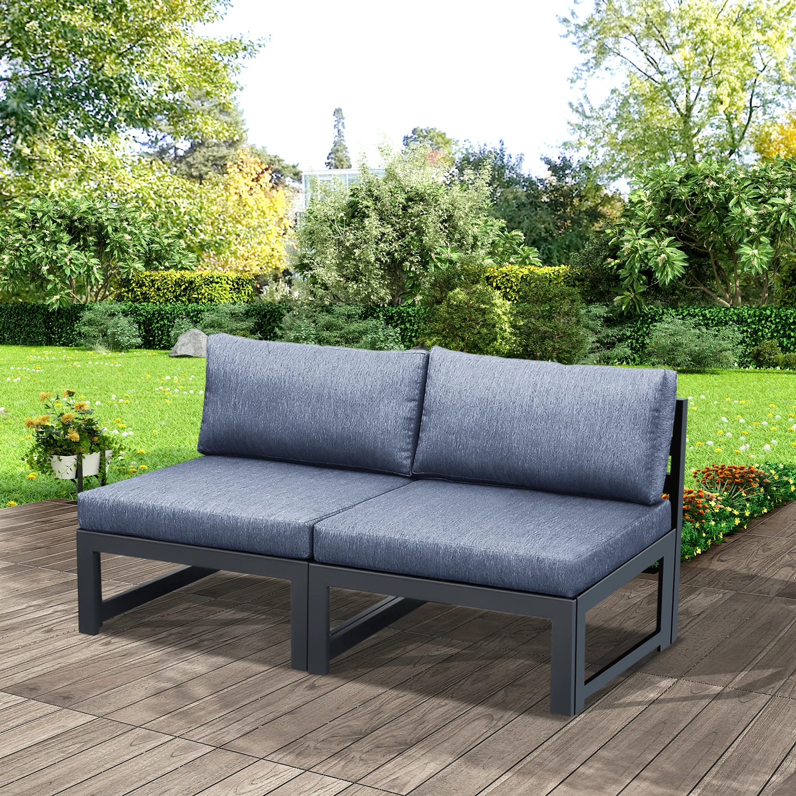 Patio Sectional love seat arml - Outdoor Furniture Loveseat 리뷰 및 가격