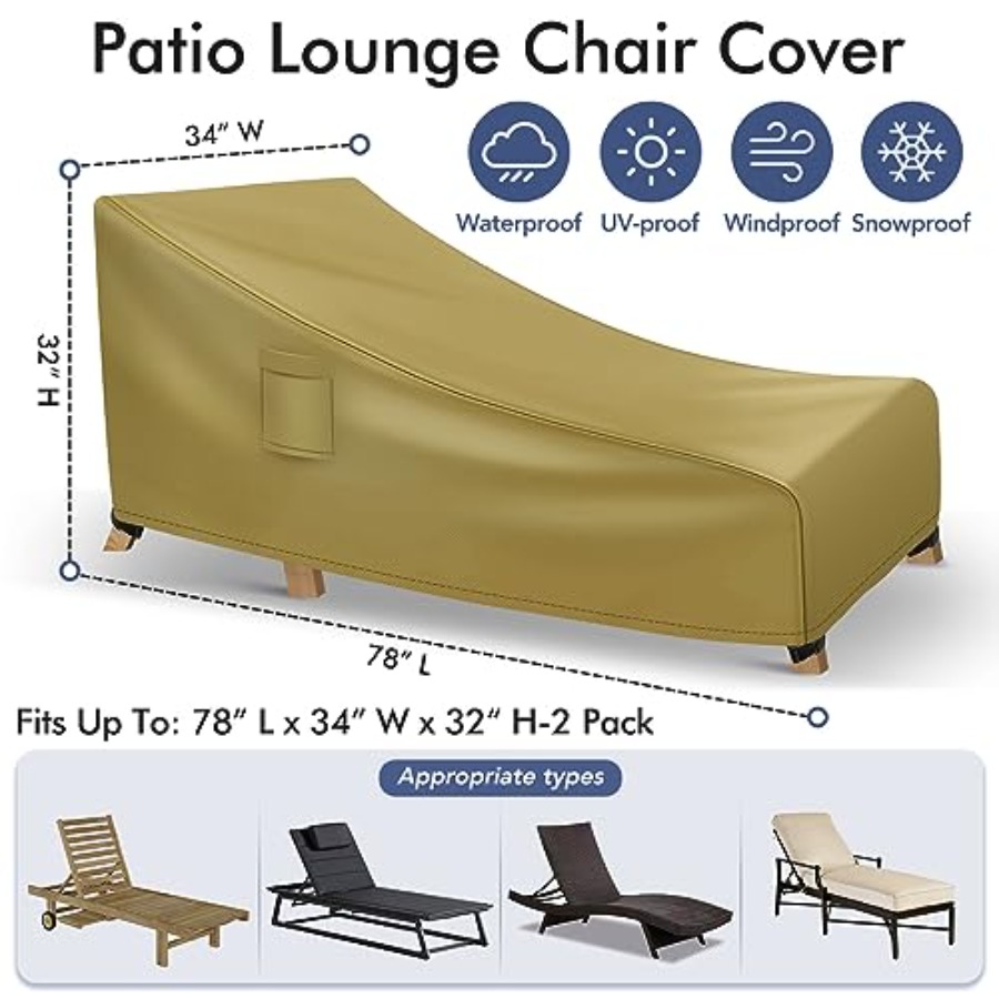 Chaise Lounge Covers Outdoor W - Outdoor Furniture For Patio 리뷰 및 가격