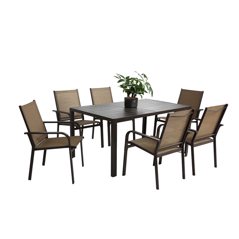 7-Piece Outdoor Patio Dining S - Outdoor Furniture Dining Set 리뷰 및 가격