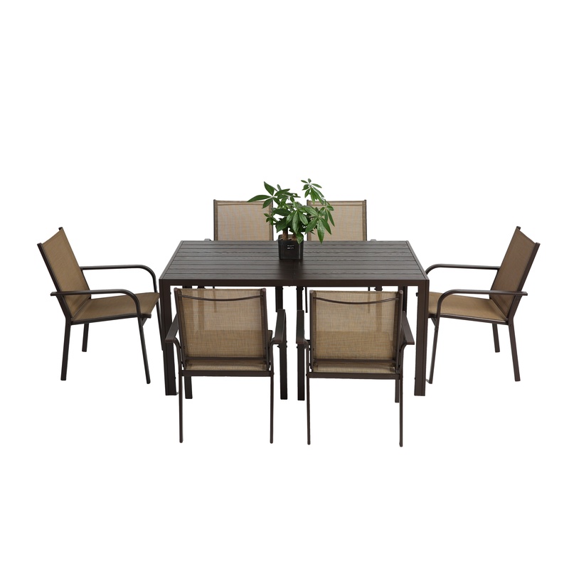 7-Piece Outdoor Patio Dining S - Outdoor Furniture Dining Set 리뷰 및 가격